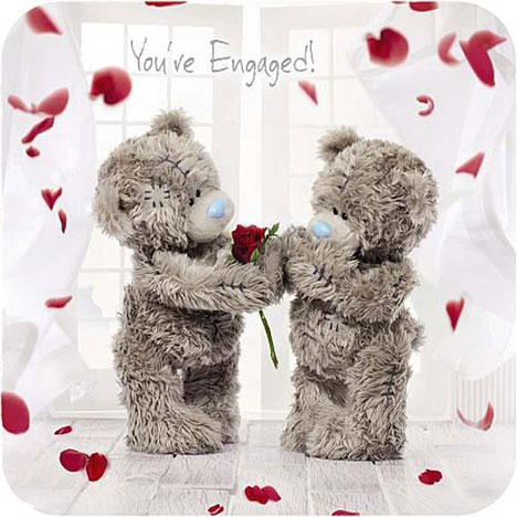 You're Engaged Me to You Bear Card £1.95